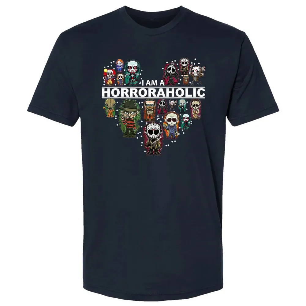 I Am A Horroraholic Halloween Day Horror Aholic Premium Unisex T-shirt - 2