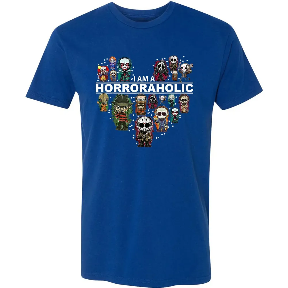 I Am A Horroraholic Halloween Day Horror Aholic Premium Unisex T-shirt - 10