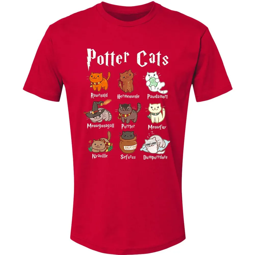 Potter Cats    Funny gift for Cat Lovers Premium Unisex T-shirt - 6