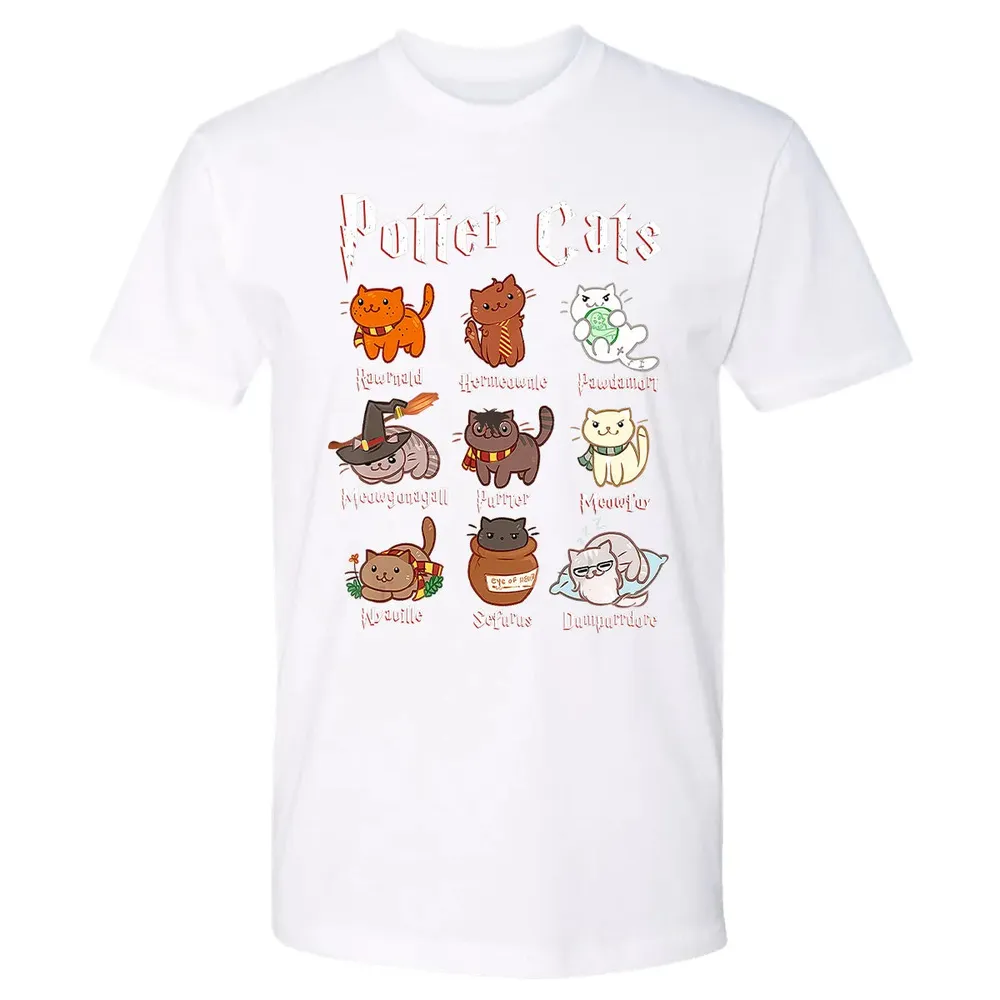 Potter Cats    Funny gift for Cat Lovers Premium Unisex T-shirt - 4