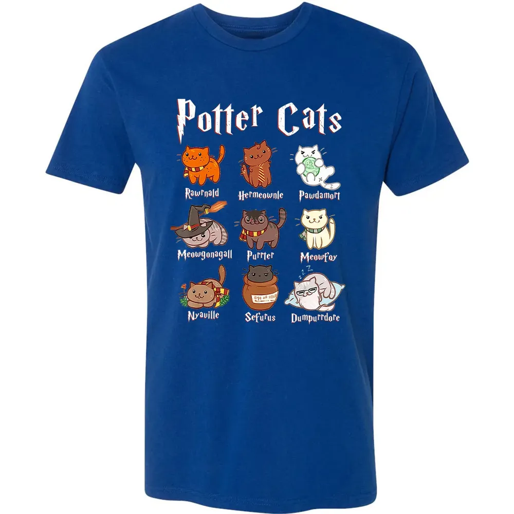 Potter Cats    Funny gift for Cat Lovers Premium Unisex T-shirt - 10