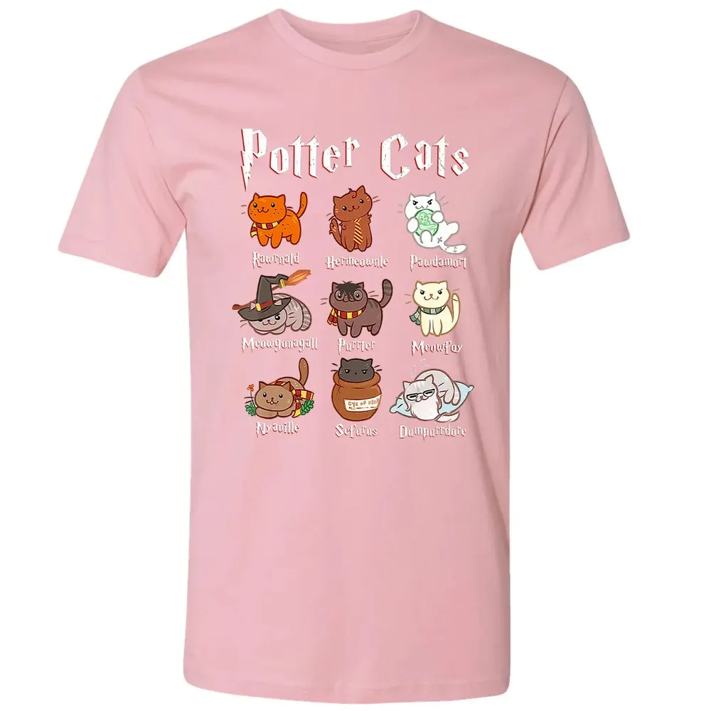 Potter Cats    Funny gift for Cat Lovers Premium Unisex T-shirt - 3