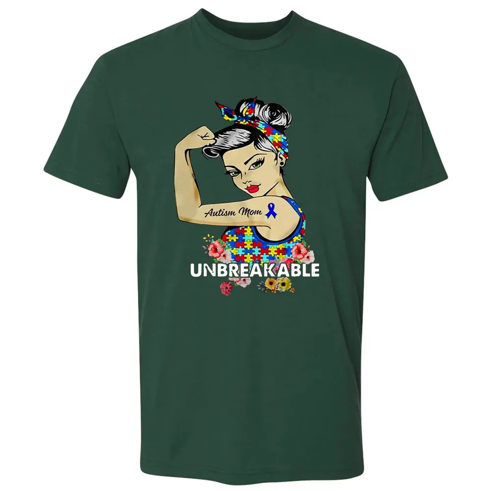 Autism Mom - Unbreakable Premium Unisex T-shirt - 12