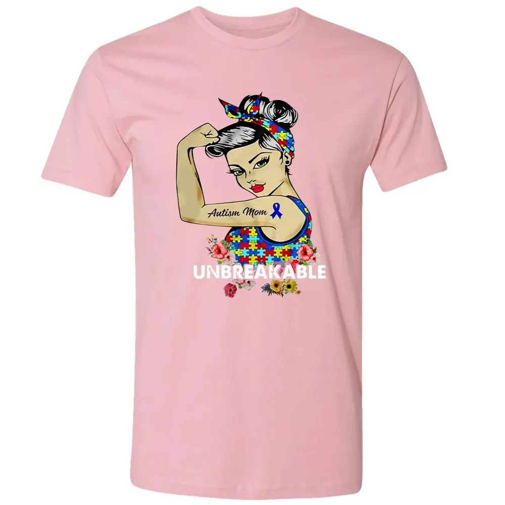 Autism Mom - Unbreakable Premium Unisex T-shirt - 3