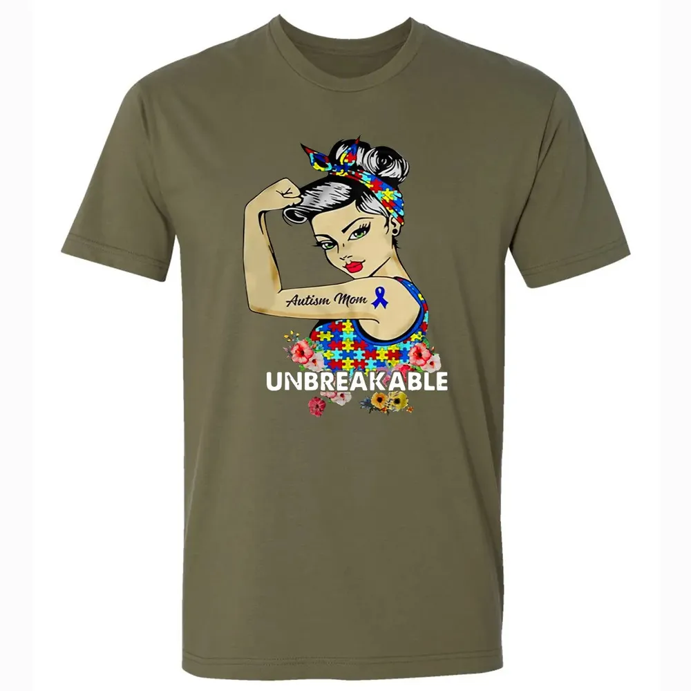 Autism Mom - Unbreakable Premium Unisex T-shirt - 5