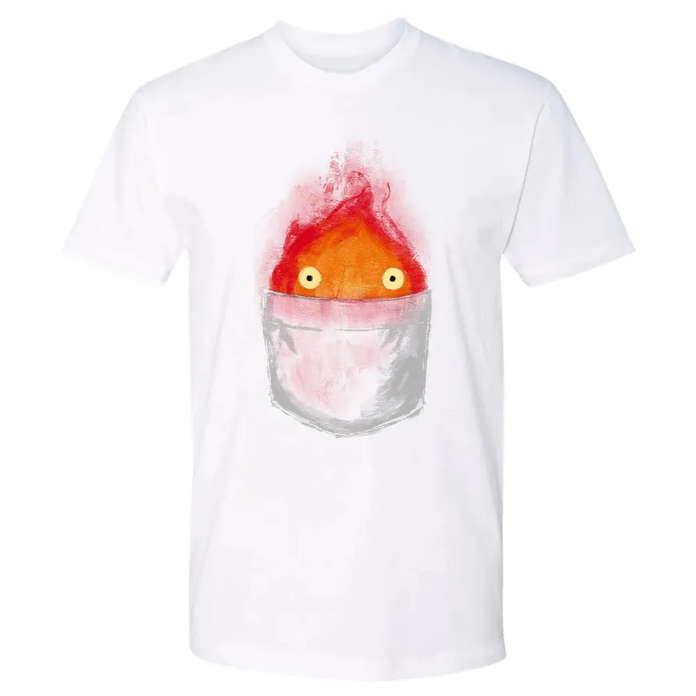 Calcifer in pocket Premium Unisex T-shirt - 4