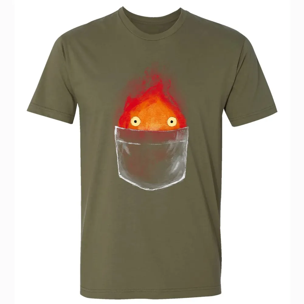 Calcifer in pocket Premium Unisex T-shirt - 5