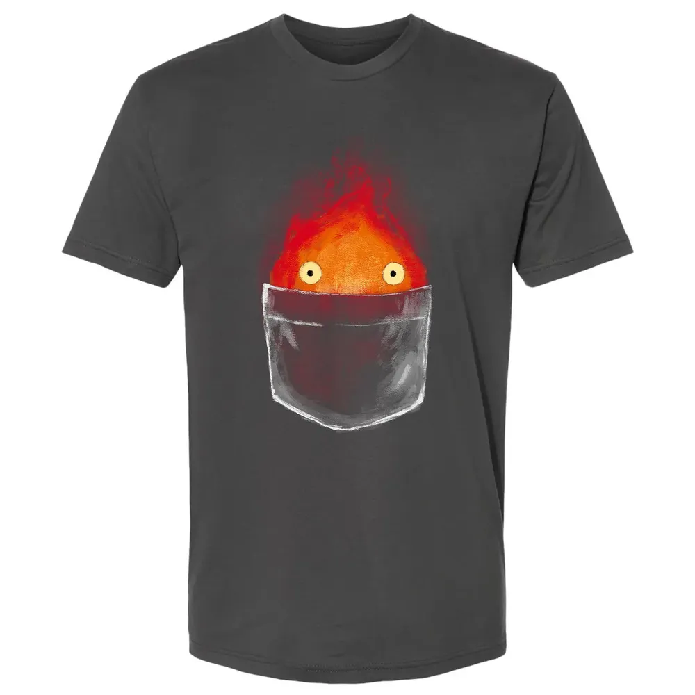 Calcifer in pocket Premium Unisex T-shirt - 8