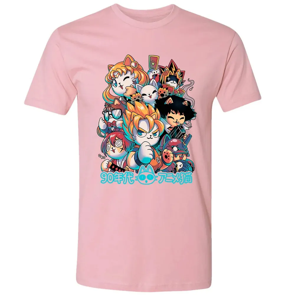 90s Anime Neko Premium Unisex T-shirt - 3