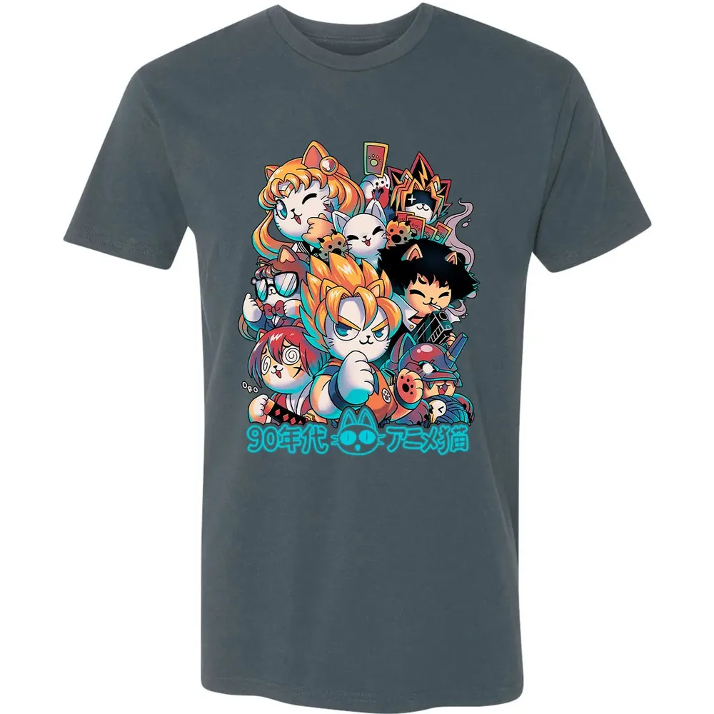 90s Anime Neko Premium Unisex T-shirt - 14