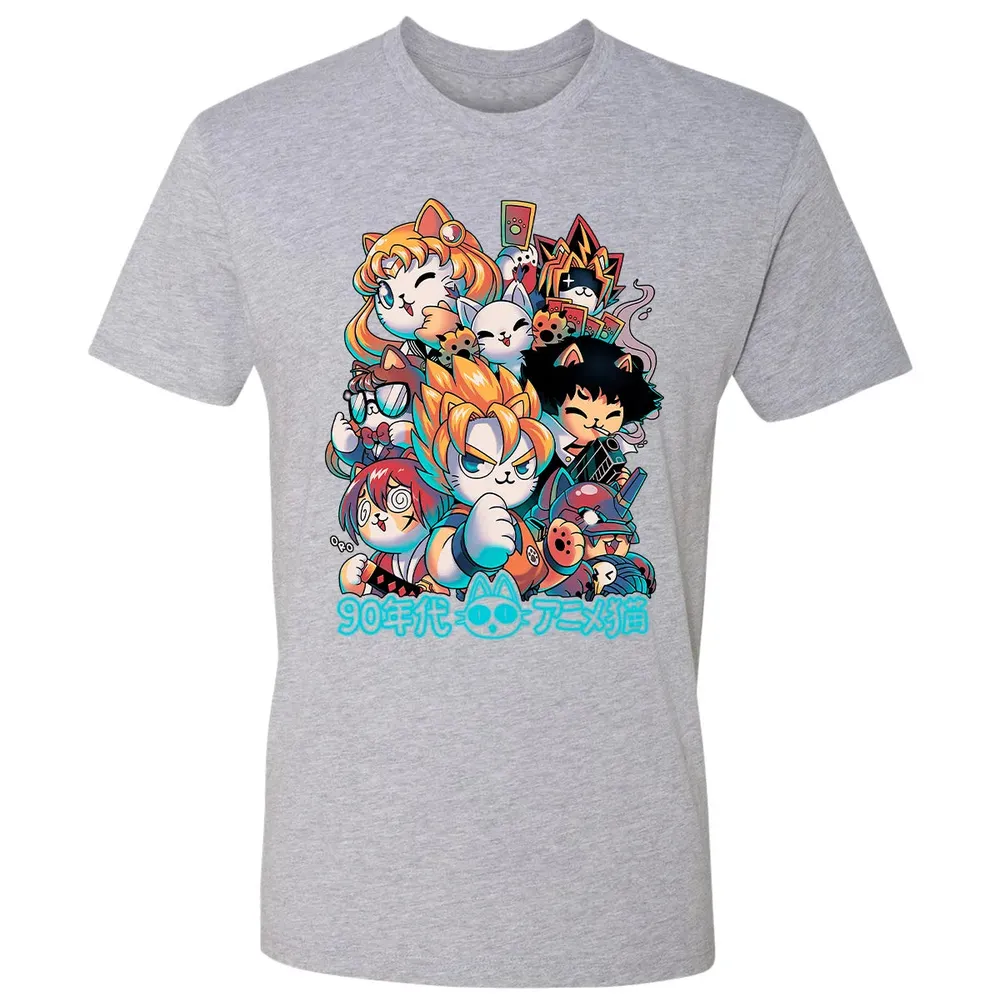 90s Anime Neko Premium Unisex T-shirt - 9