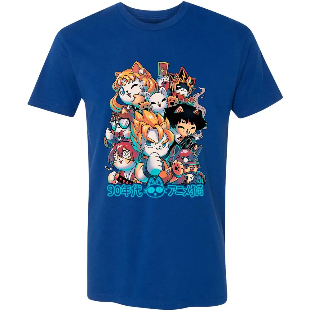 90s Anime Neko Premium Unisex T-shirt - 10