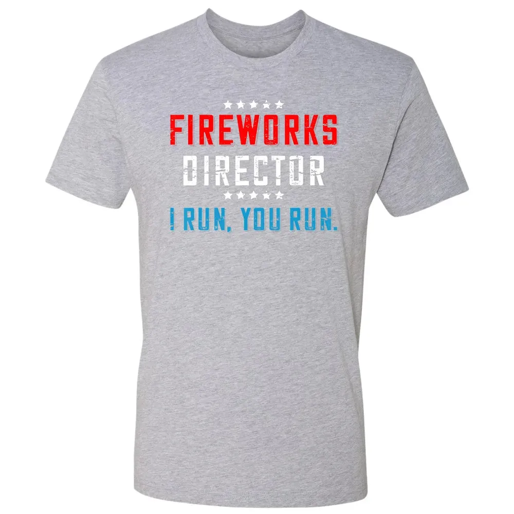 4th Of July Fireworks Director I Run You Run Premium Unisex T-shirt - 9