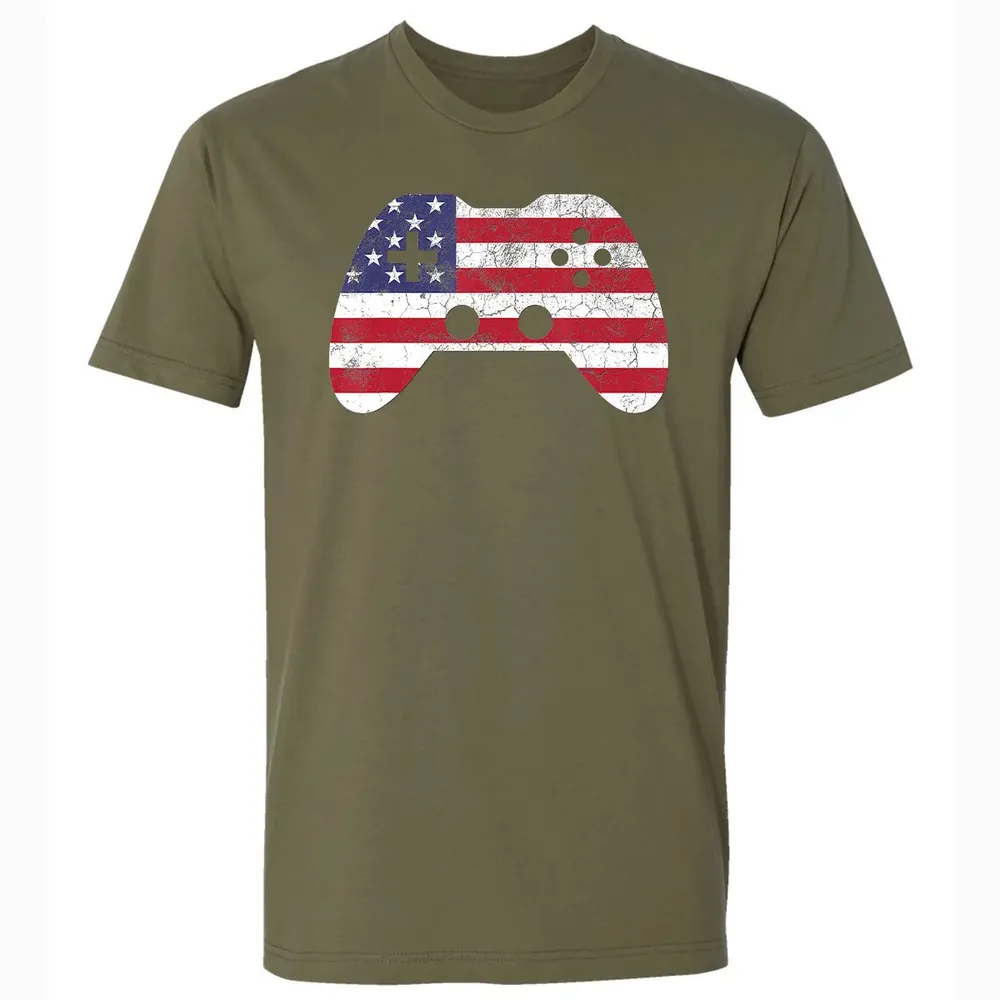 4th Of July  Gift Video Game Gamer Kids Boys Men USA Premium Unisex T-shirt - 5