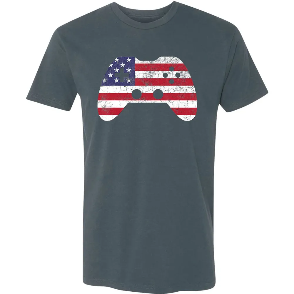 4th Of July  Gift Video Game Gamer Kids Boys Men USA Premium Unisex T-shirt - 14