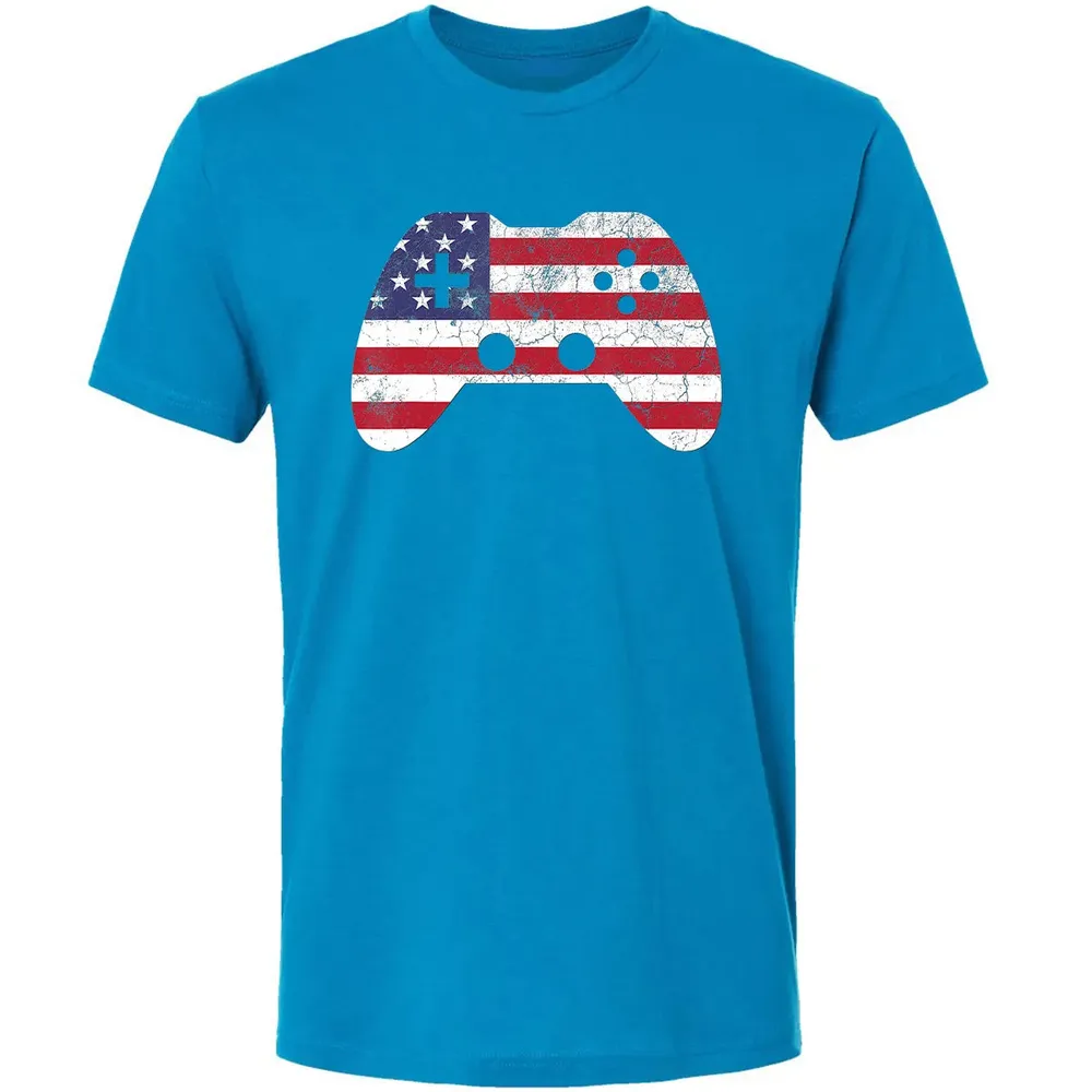 4th Of July  Gift Video Game Gamer Kids Boys Men USA Premium Unisex T-shirt - 15