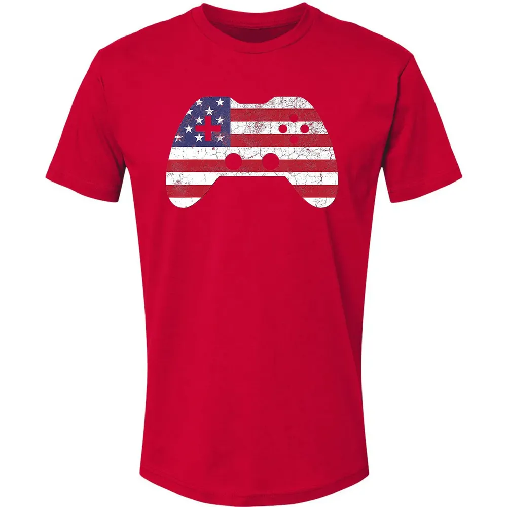 4th Of July  Gift Video Game Gamer Kids Boys Men USA Premium Unisex T-shirt - 6