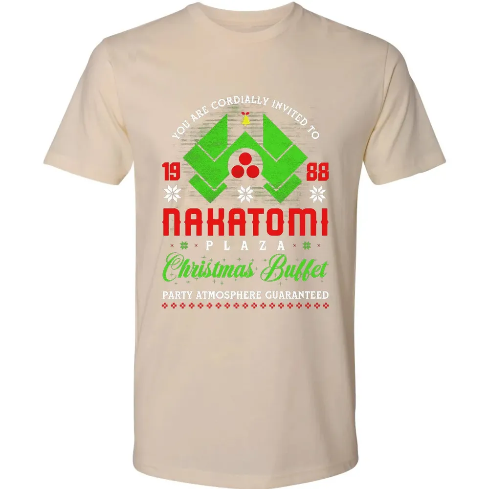 Nakatomi Plaza Christmas Buffet Premium Unisex T-shirt - 13