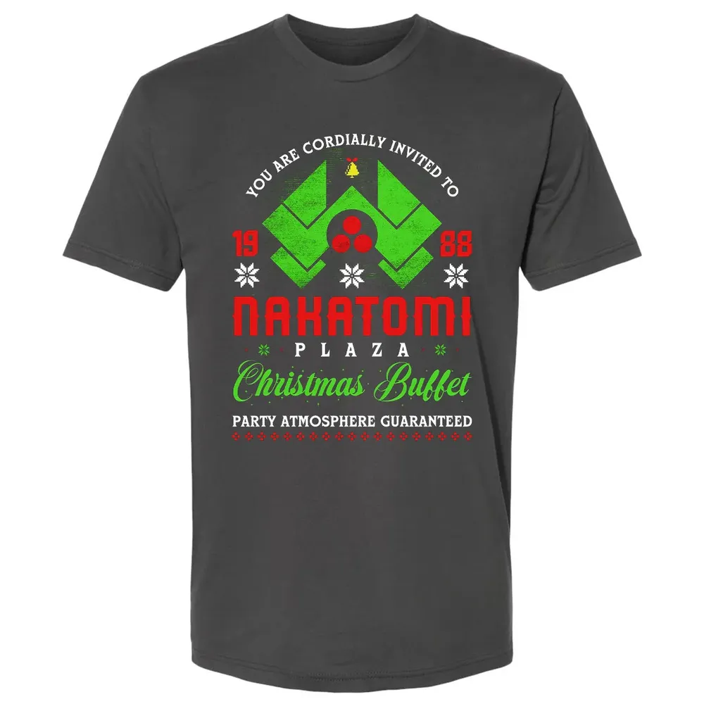 Nakatomi Plaza Christmas Buffet Premium Unisex T-shirt - 8