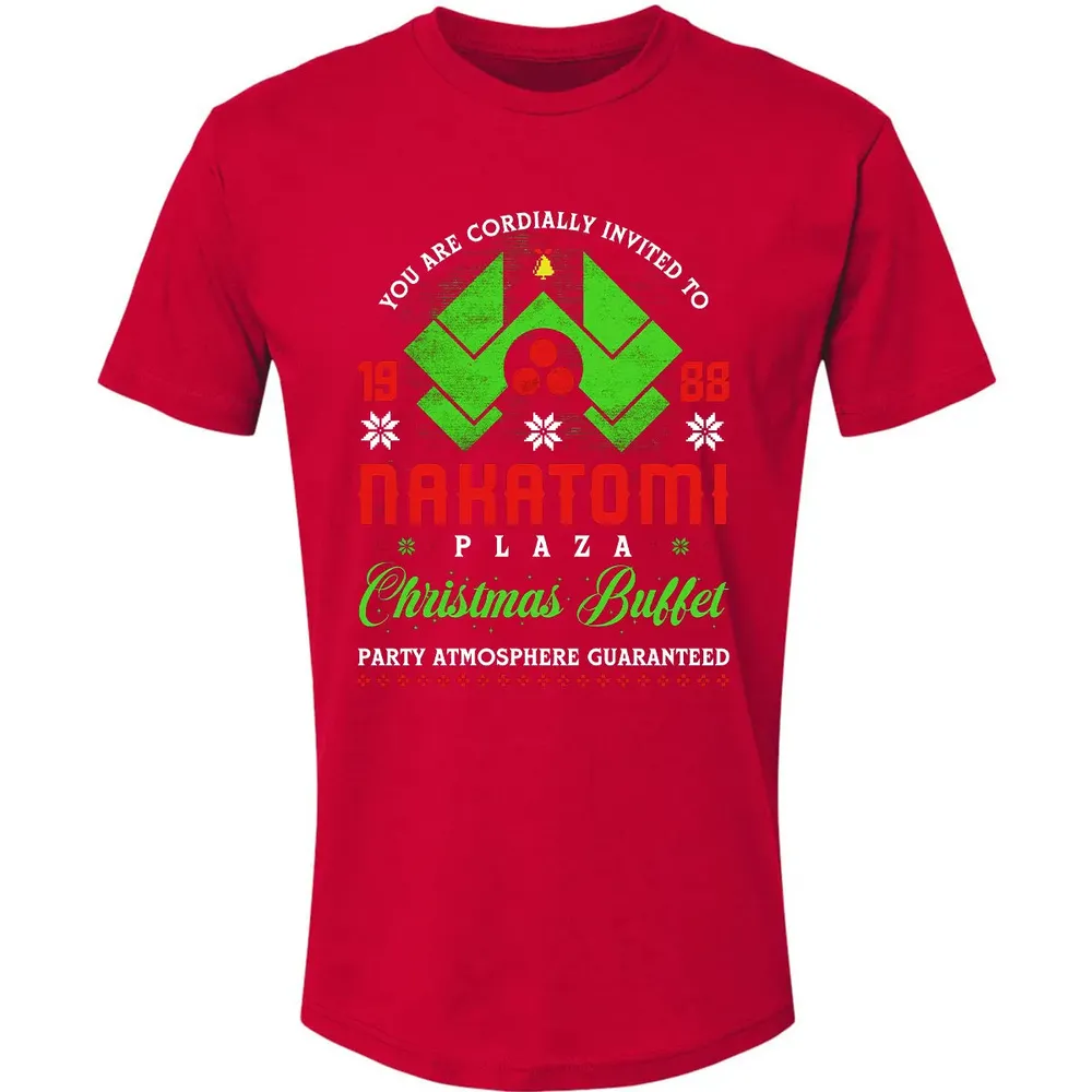 Nakatomi Plaza Christmas Buffet Premium Unisex T-shirt - 6