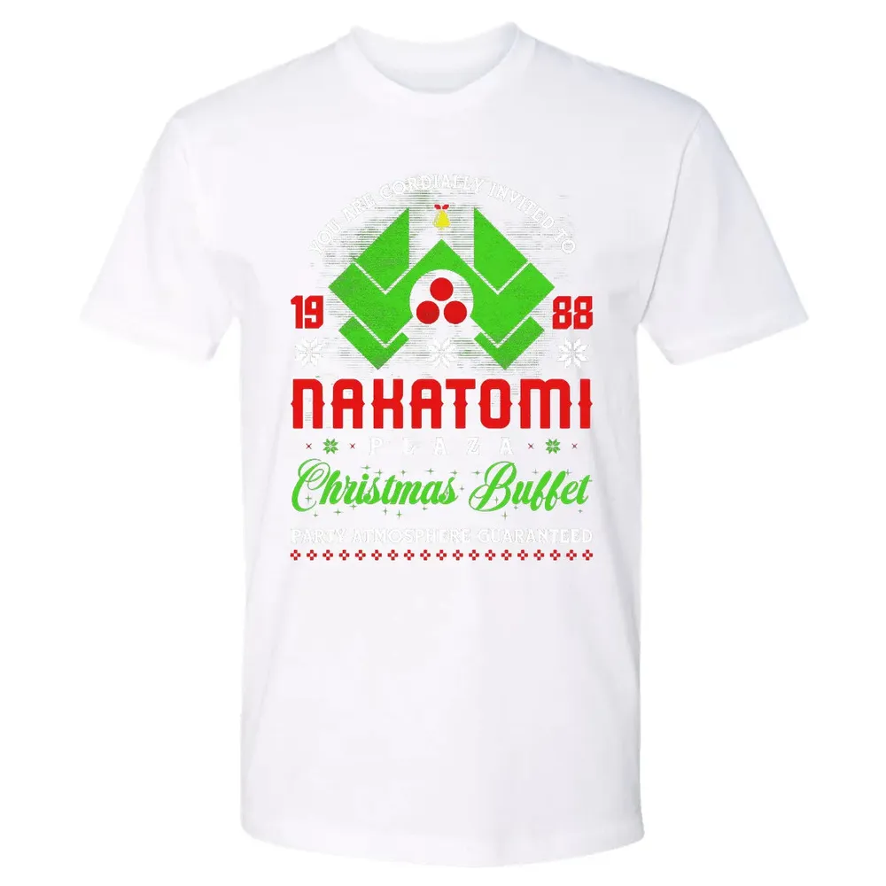 Nakatomi Plaza Christmas Buffet Premium Unisex T-shirt - 4