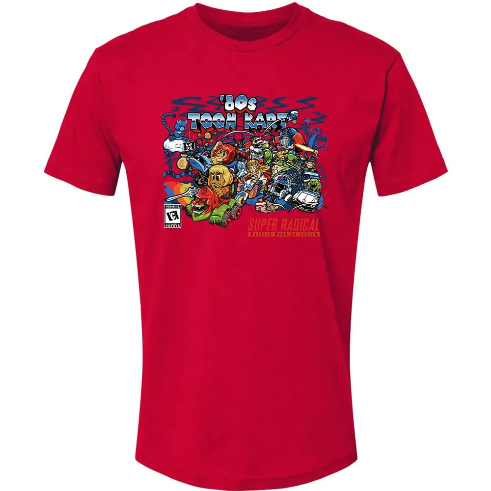 80s Toon Kart Premium Unisex T-shirt - 6