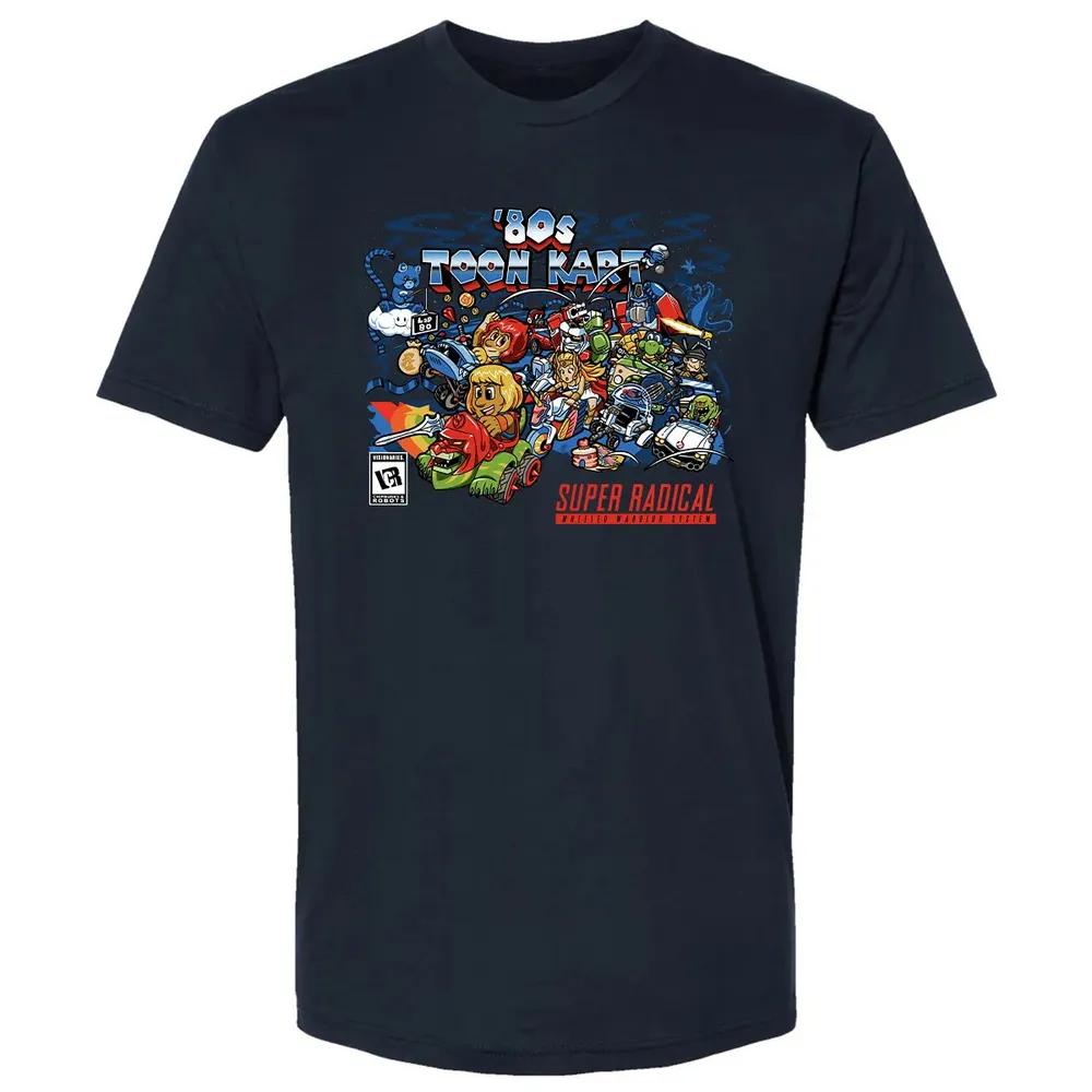 80s Toon Kart Premium Unisex T-shirt - 2