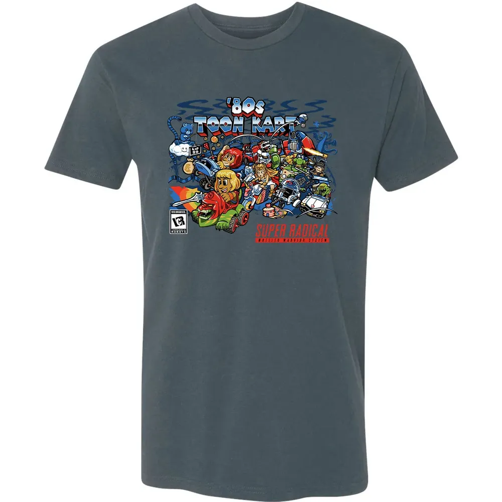 80s Toon Kart Premium Unisex T-shirt - 14