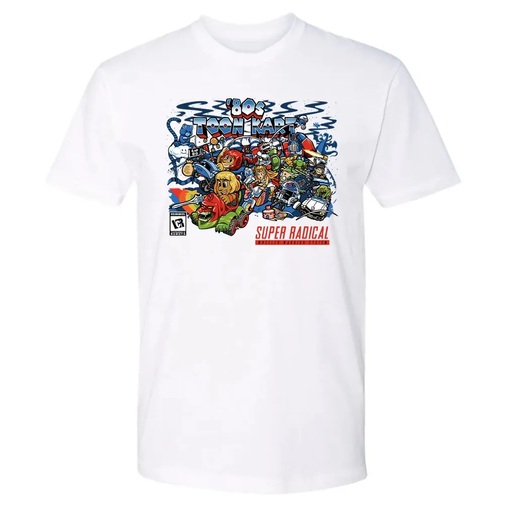 80s Toon Kart Premium Unisex T-shirt - 4
