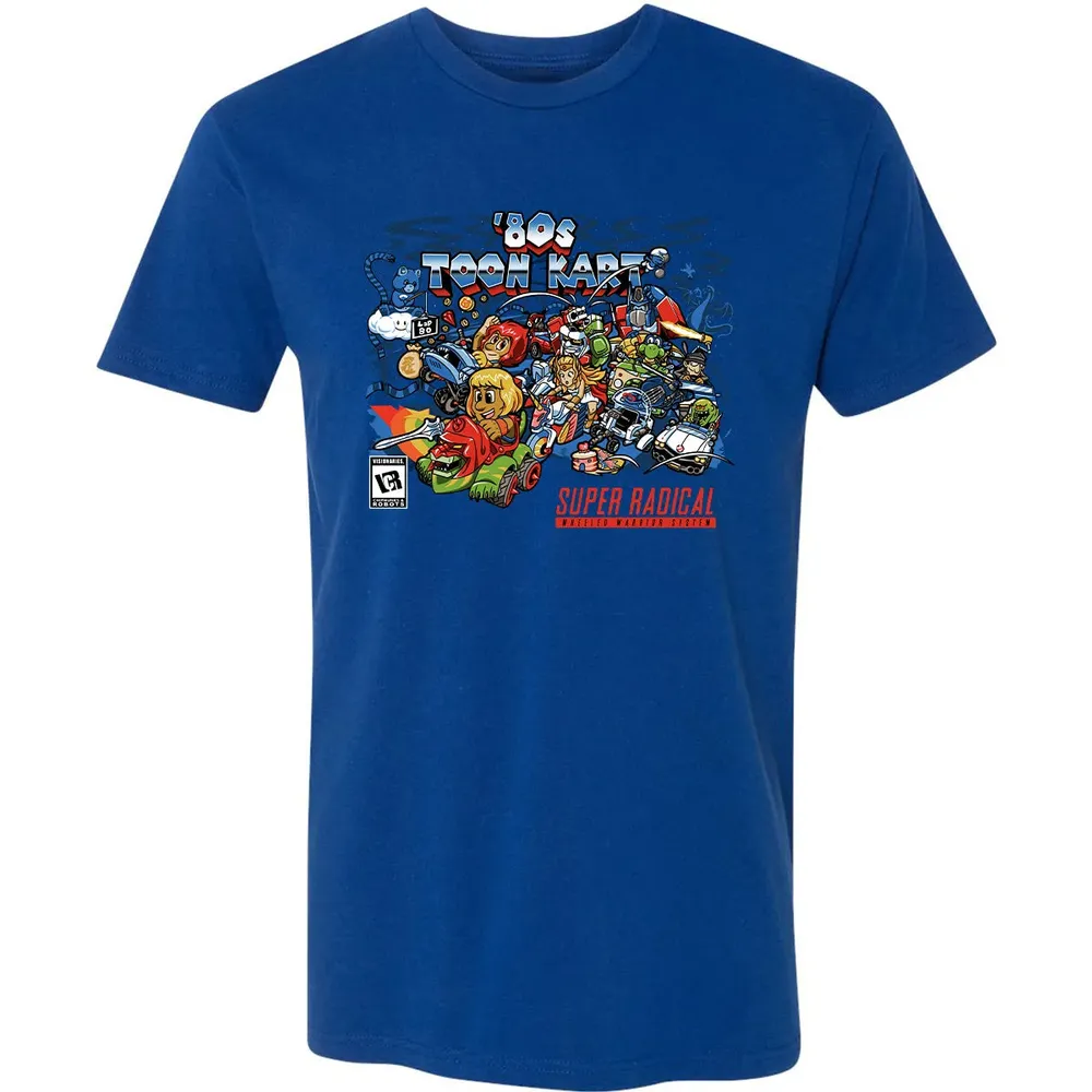 80s Toon Kart Premium Unisex T-shirt - 10