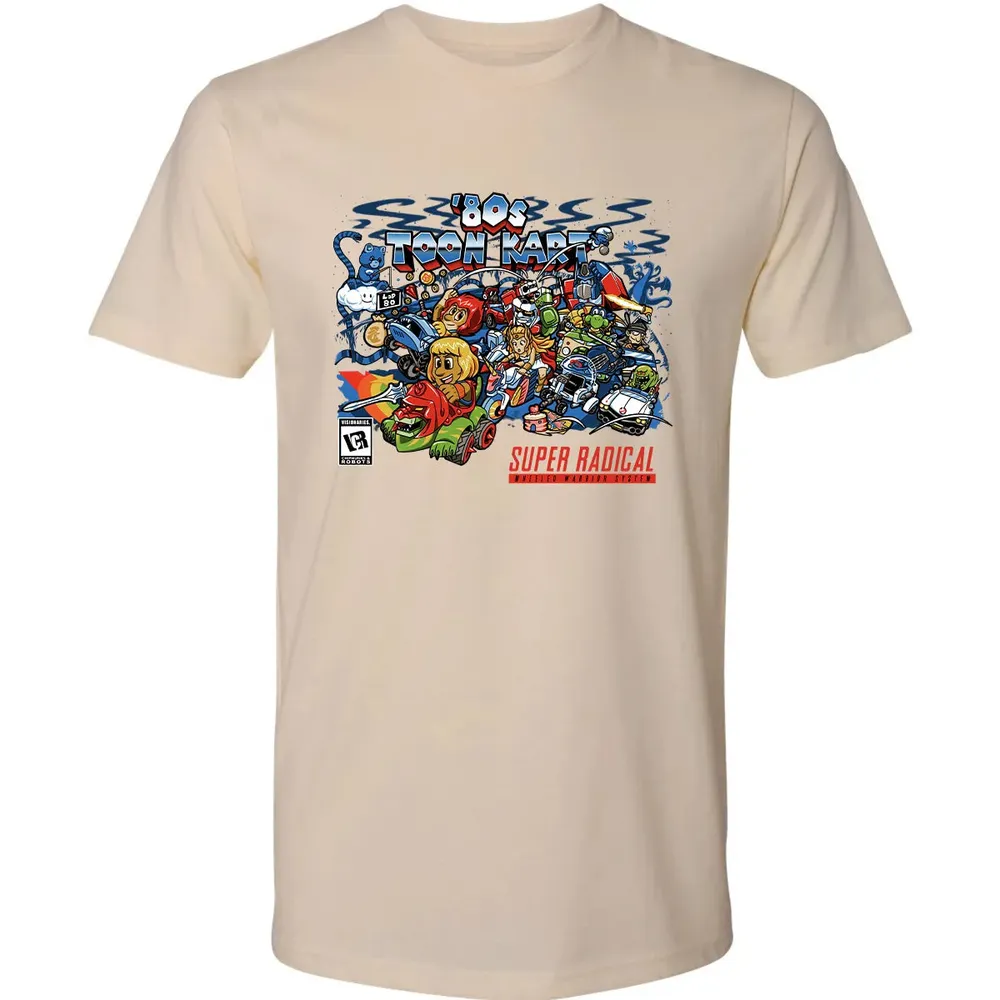 80s Toon Kart Premium Unisex T-shirt - 13