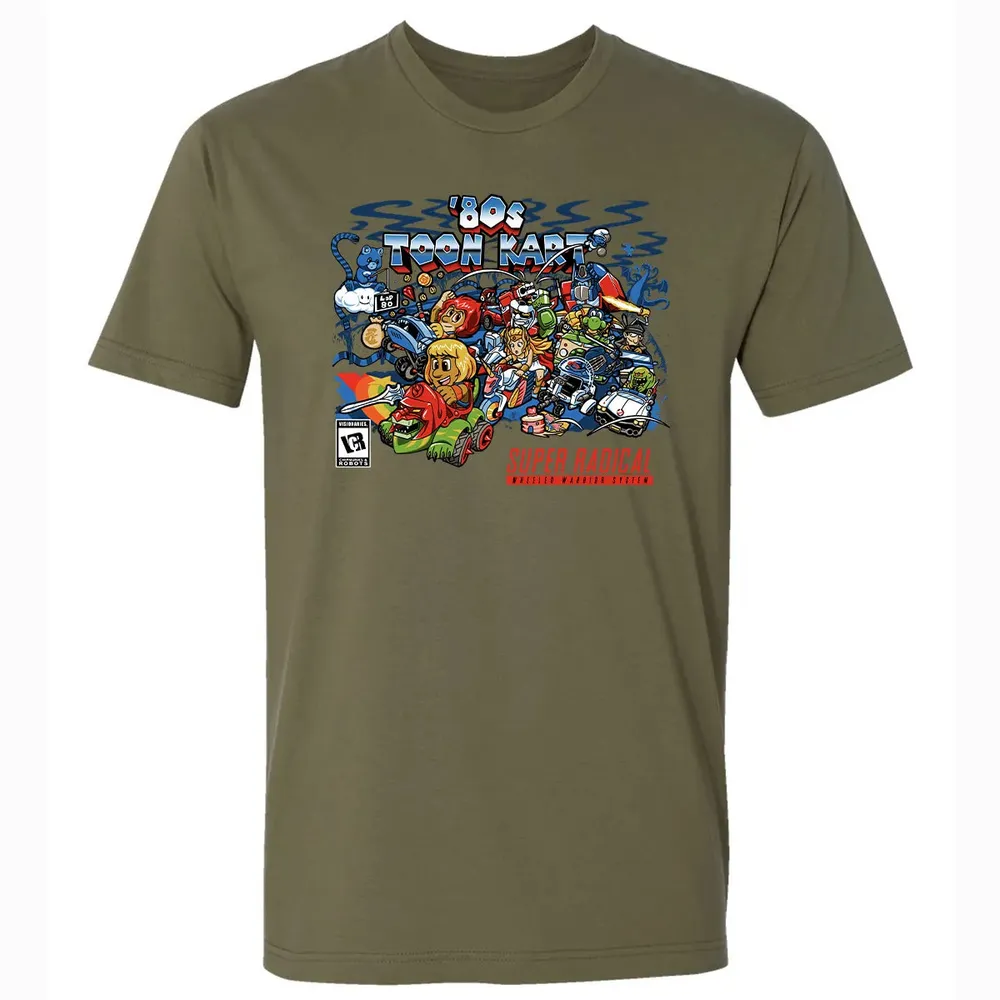 80s Toon Kart Premium Unisex T-shirt - 5