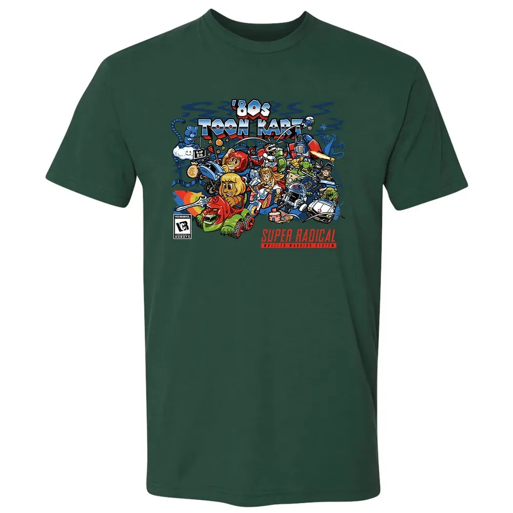 80s Toon Kart Premium Unisex T-shirt - 12