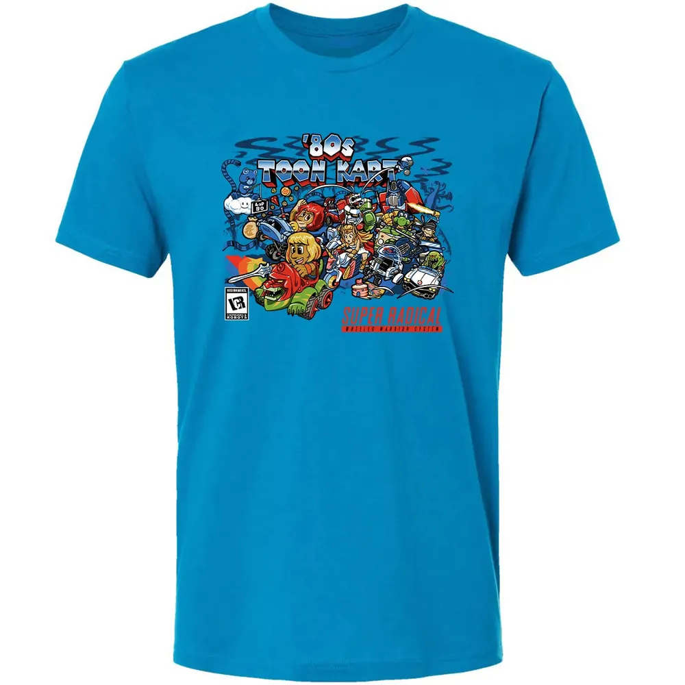 80s Toon Kart Premium Unisex T-shirt - 15
