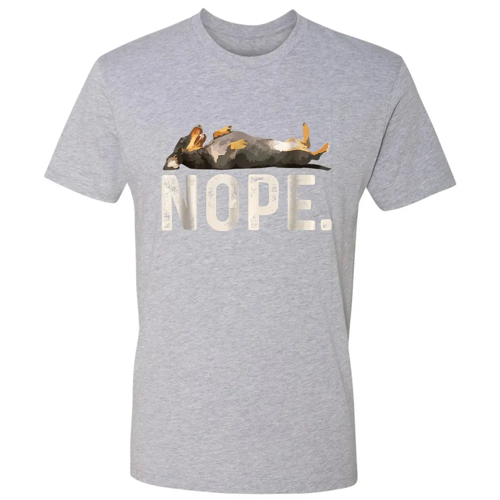 Nope Lazy Dachshund Premium Unisex T-shirt - 9