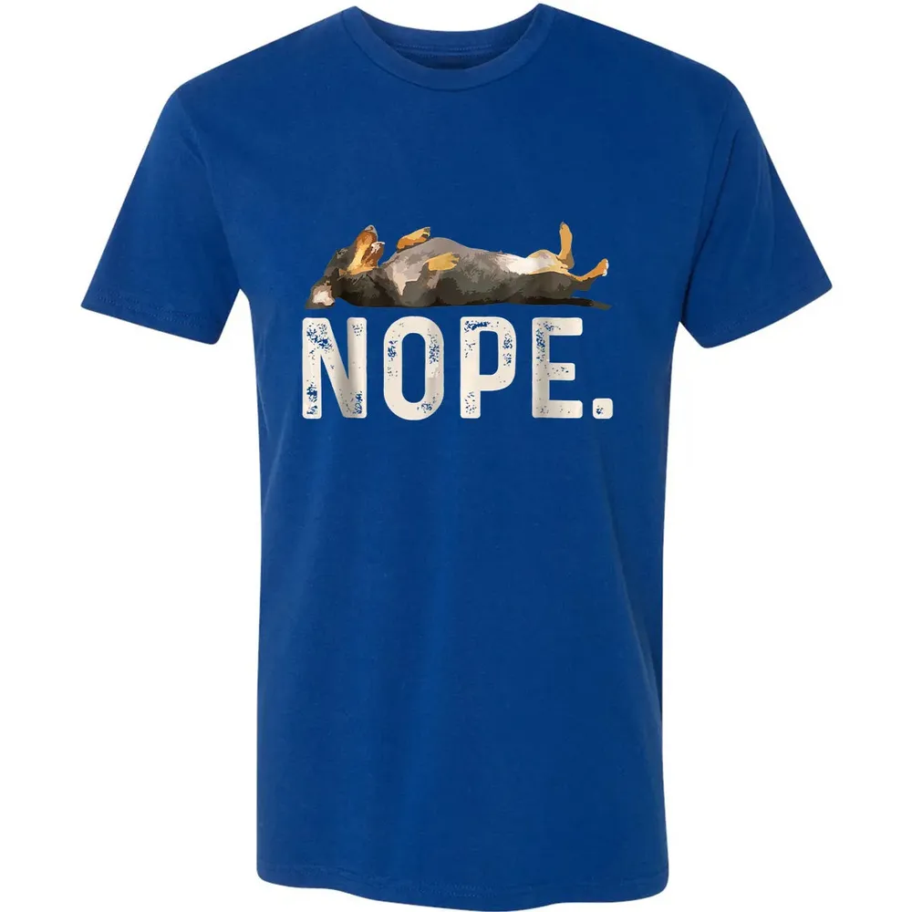 Nope Lazy Dachshund Premium Unisex T-shirt - 10