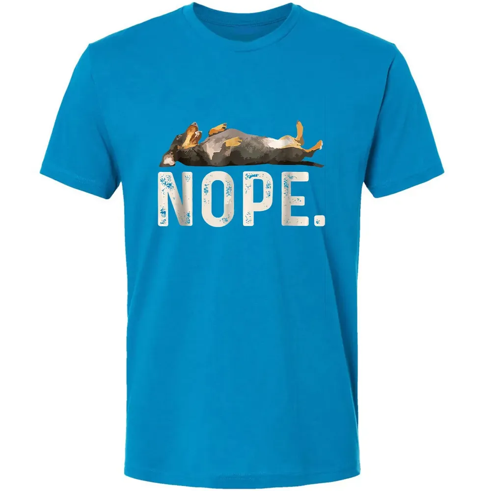 Nope Lazy Dachshund Premium Unisex T-shirt - 15