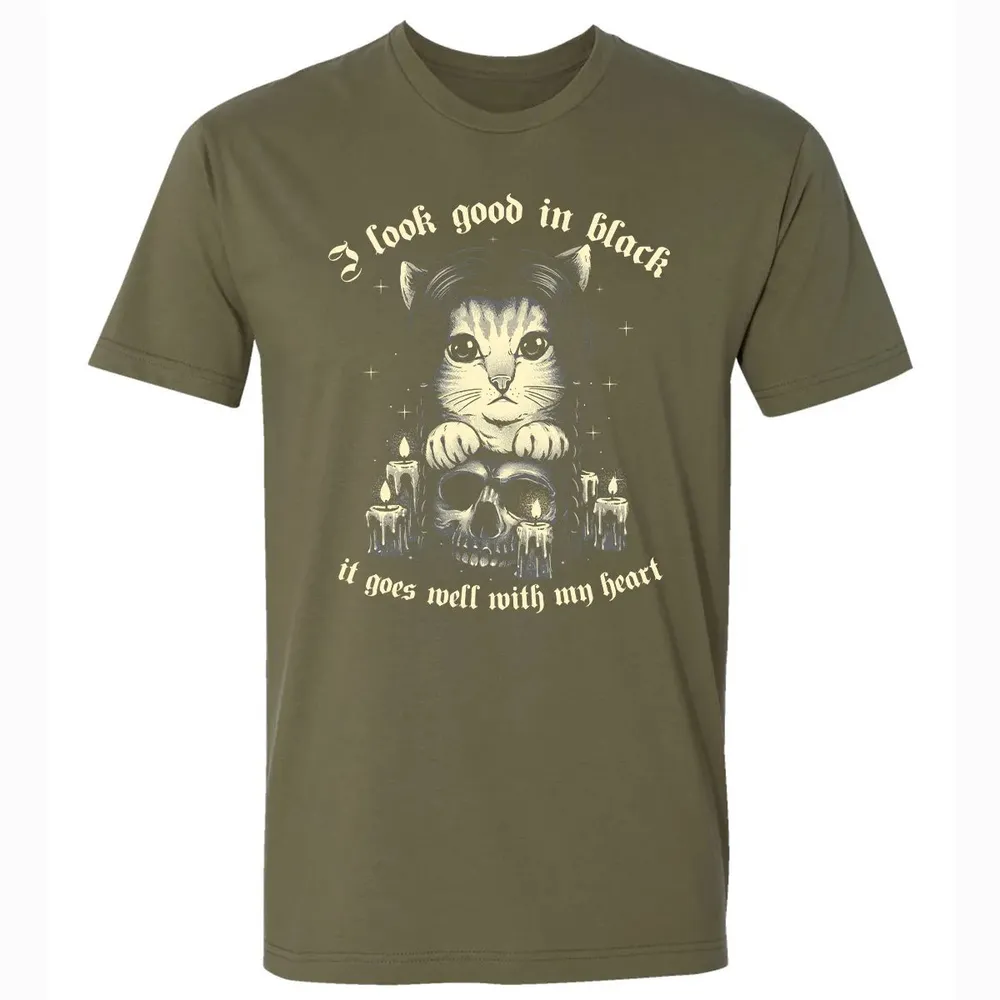 I Look good in black Premium Unisex T-shirt - 5