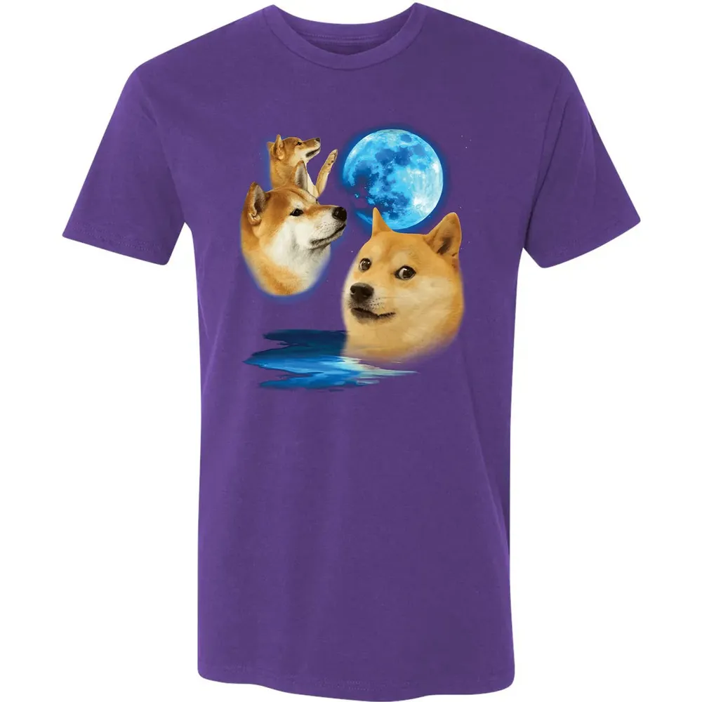 Three Doge Moon Premium Unisex T-shirt - 7