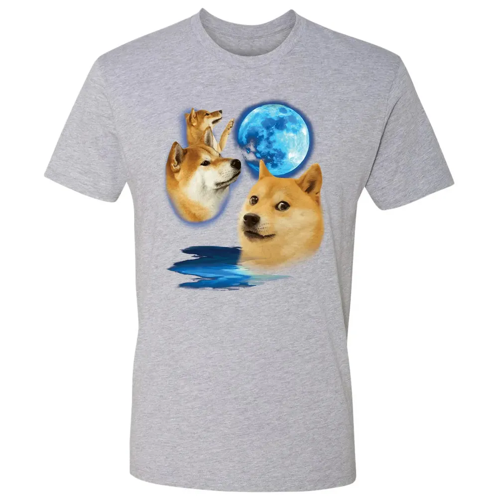 Three Doge Moon Premium Unisex T-shirt - 9