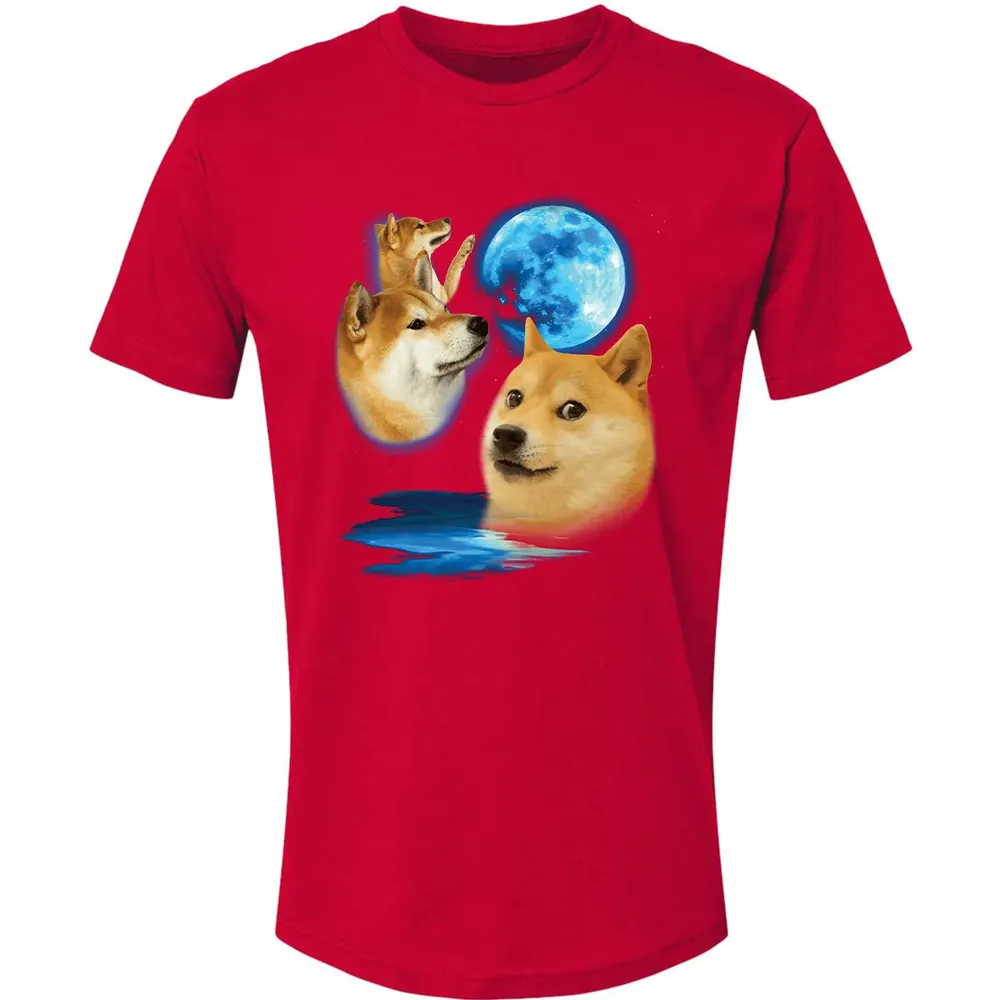 Three Doge Moon Premium Unisex T-shirt - 6