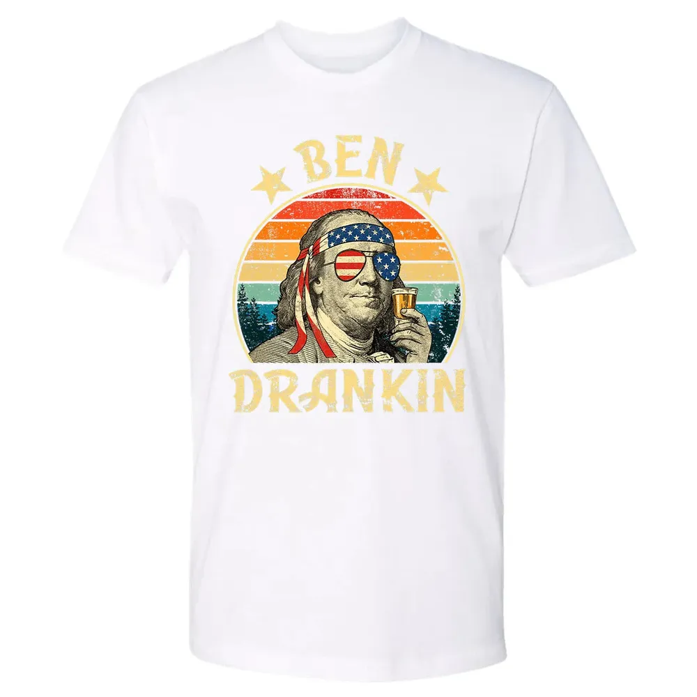 Ben Drankin Funny 4th of July Vintage Retro Premium Unisex T-shirt - 4
