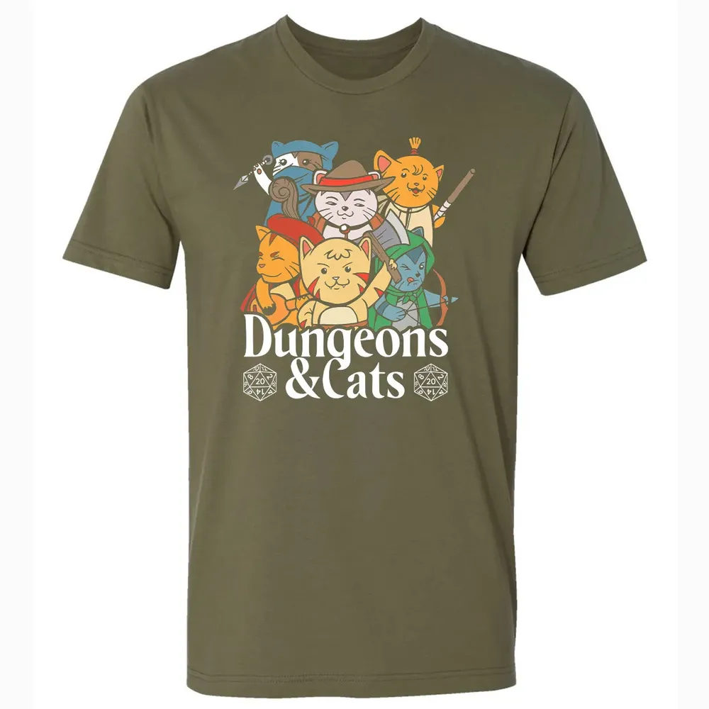 Cat Retro Style T RPG Dungeon Meowster Funny Nerdy Gift Premium Unisex T-shirt - 5