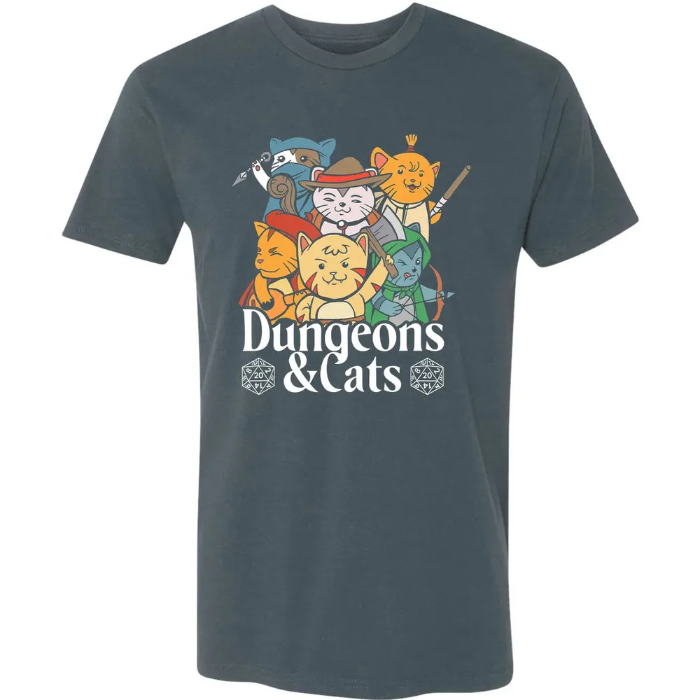 Cat Retro Style T RPG Dungeon Meowster Funny Nerdy Gift Premium Unisex T-shirt - 14