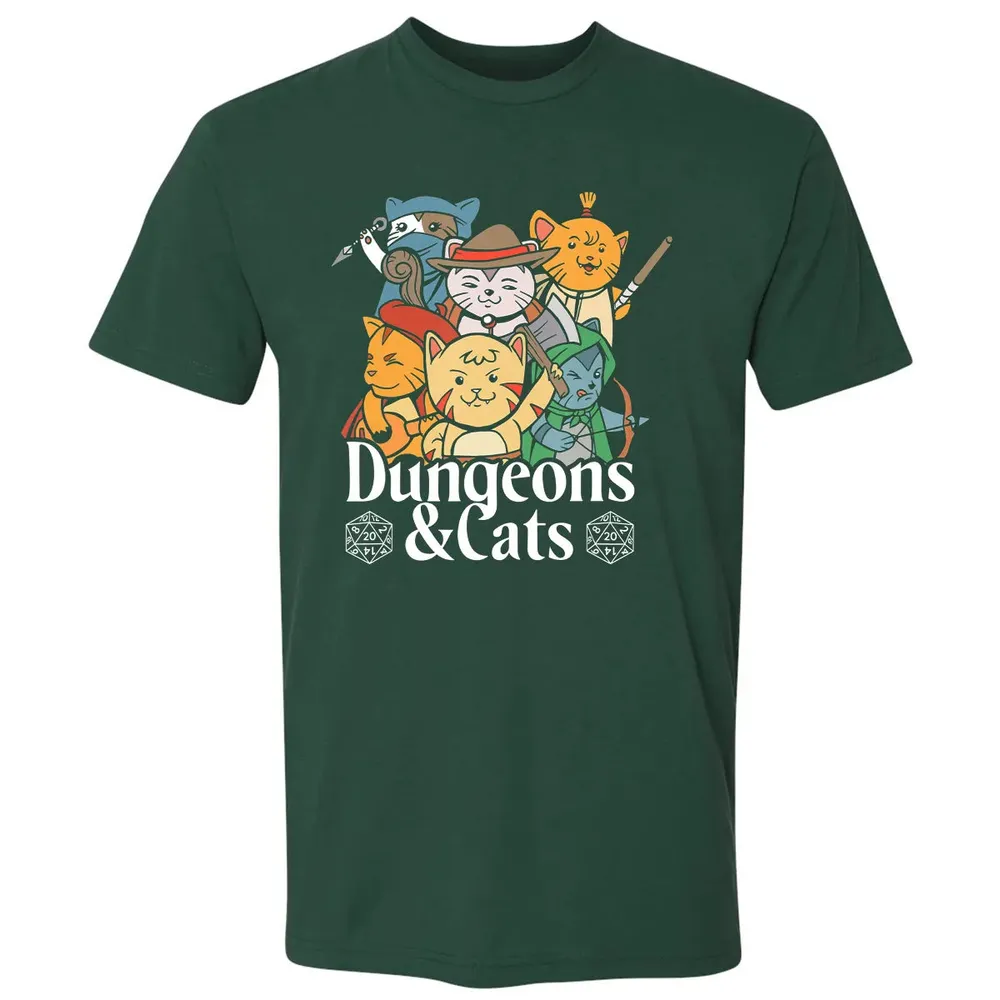 Cat Retro Style T RPG Dungeon Meowster Funny Nerdy Gift Premium Unisex T-shirt - 12