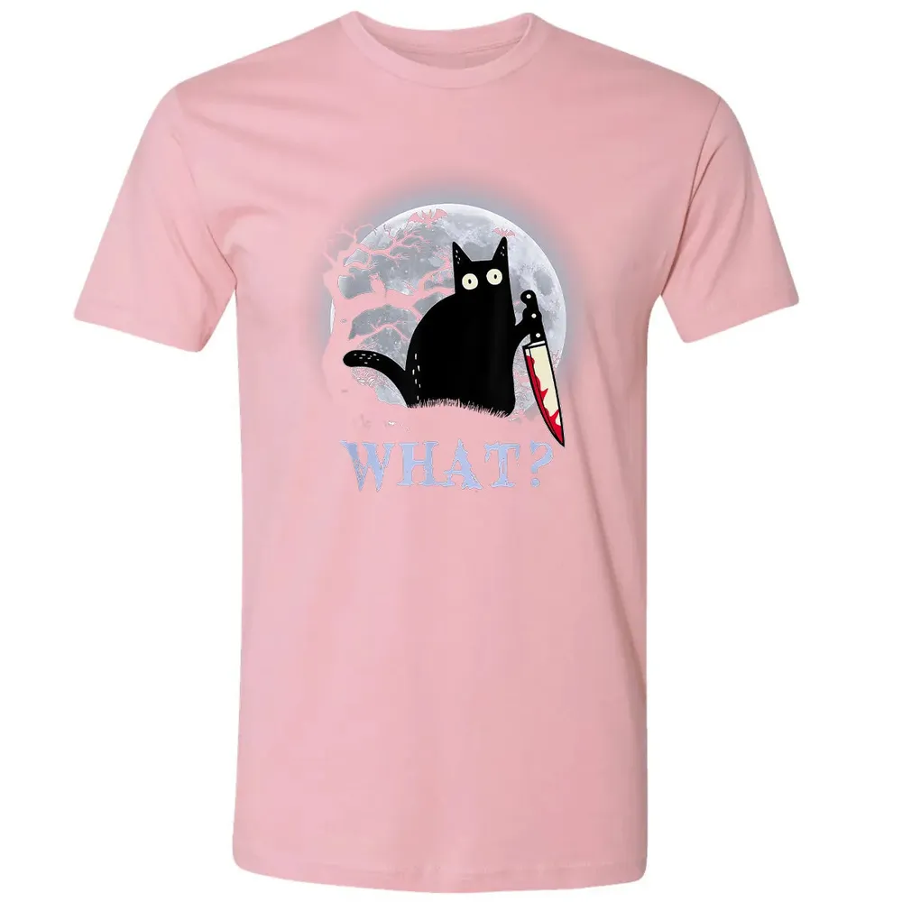 Cat What? Murderous Halloween Premium Unisex T-shirt - 3