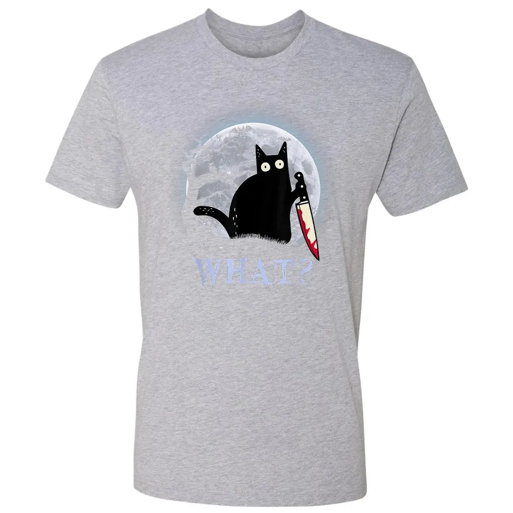 Cat What? Murderous Halloween Premium Unisex T-shirt - 9