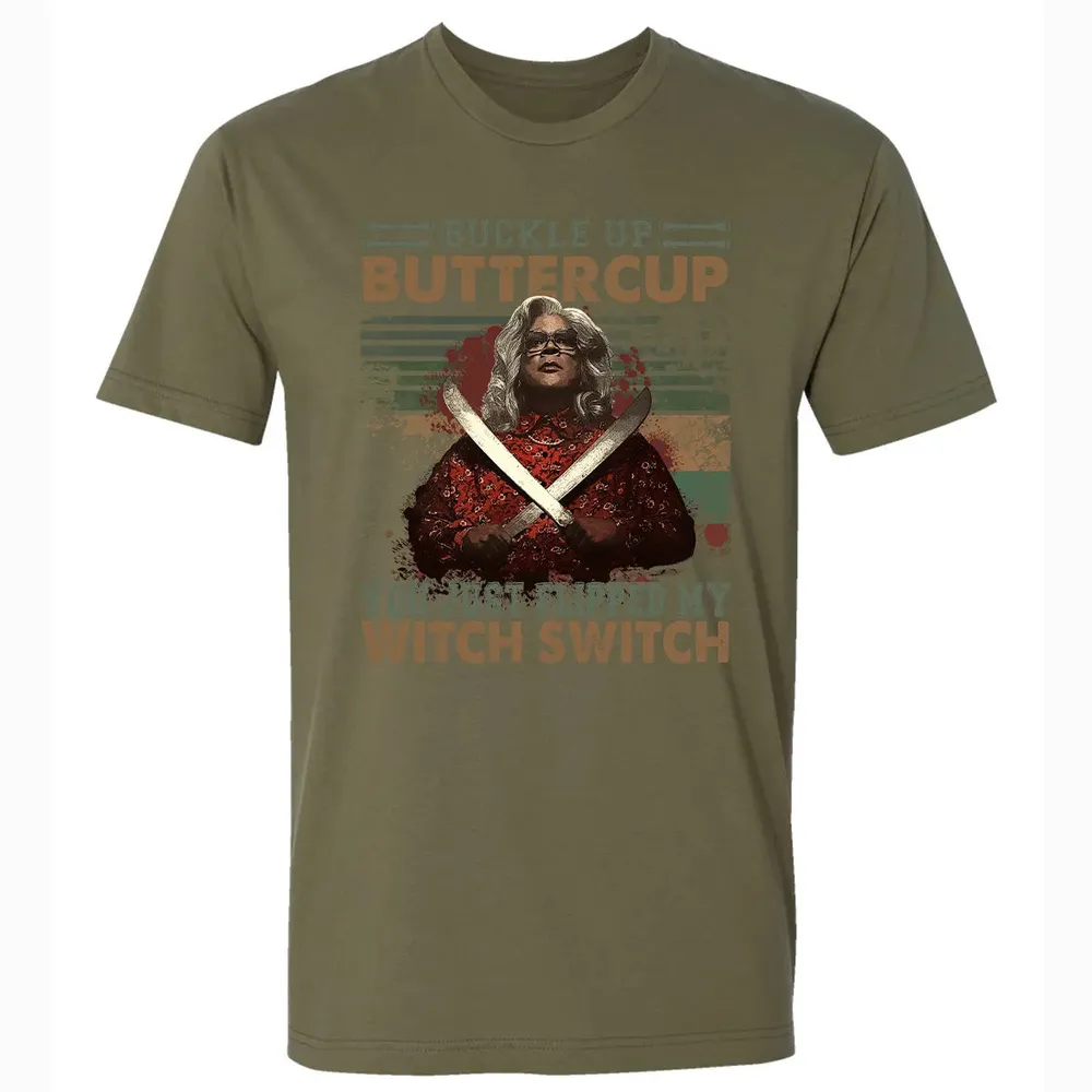 Buckle Up Buttercup You Just Flipped My Witch Switch Premium Unisex T-shirt - 5