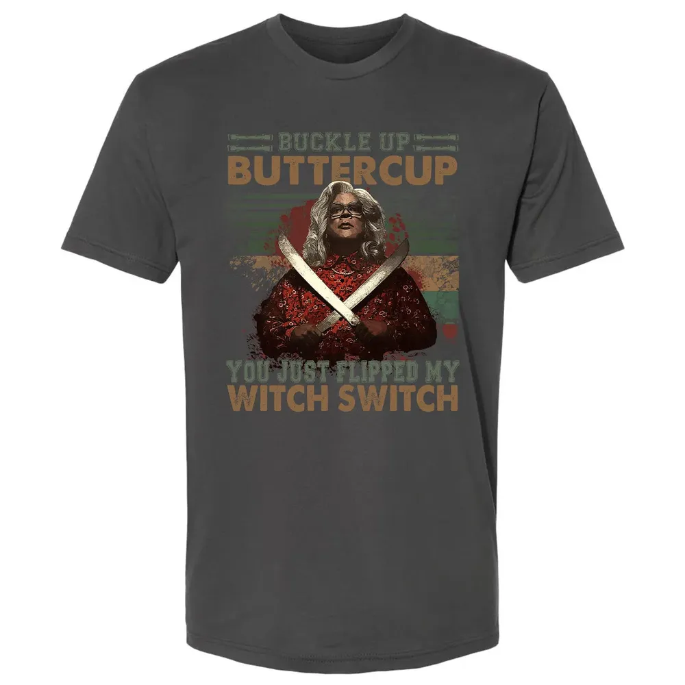 Buckle Up Buttercup You Just Flipped My Witch Switch Premium Unisex T-shirt - 8