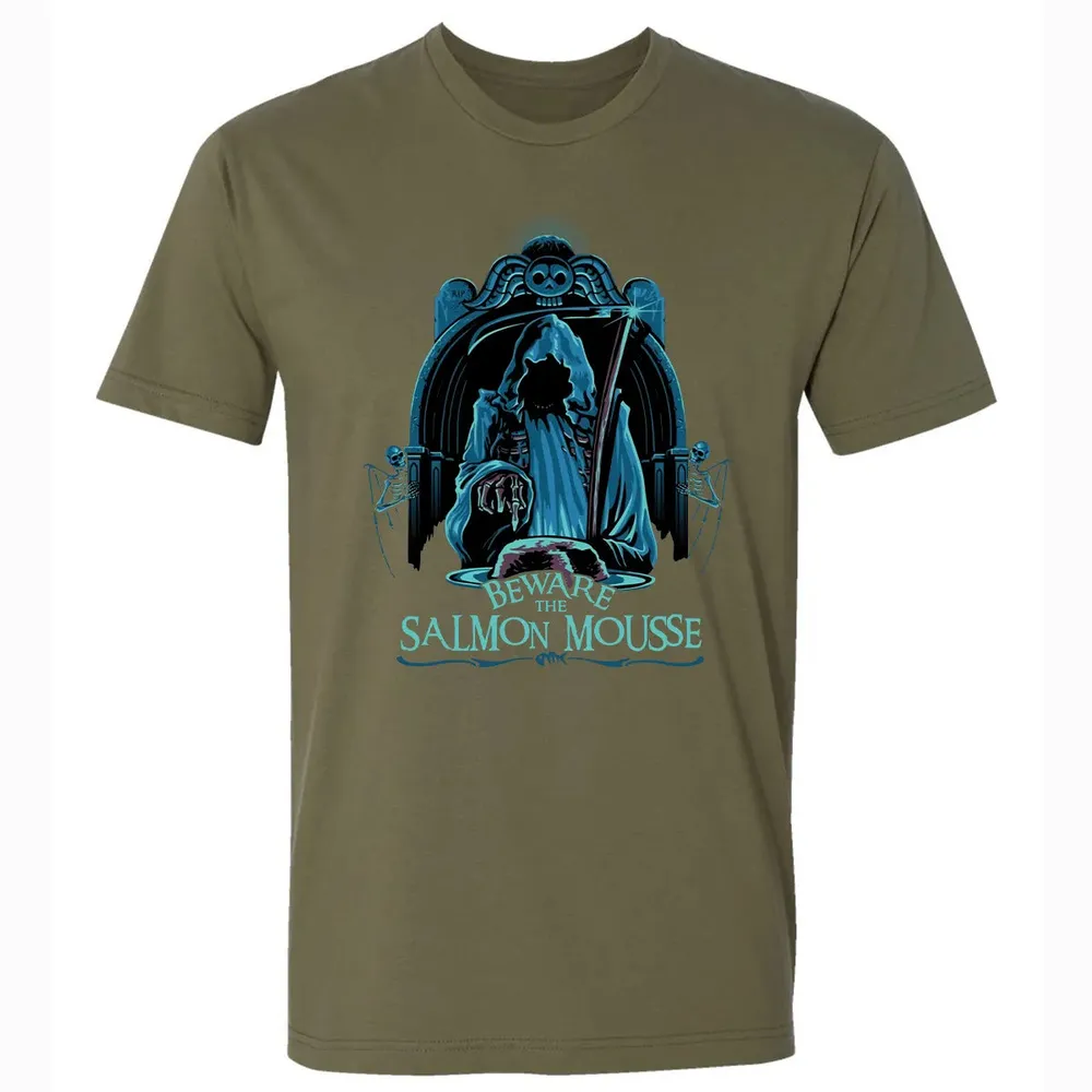 Beware The Salmon Mousse Premium Unisex T-shirt - 5